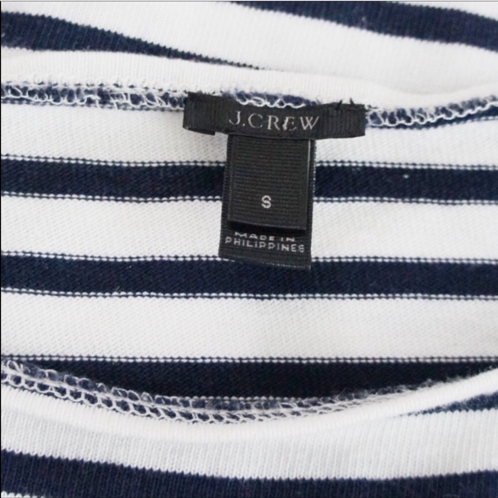 J Crew Striped Boatneck Shirt - Picture 7 of 8